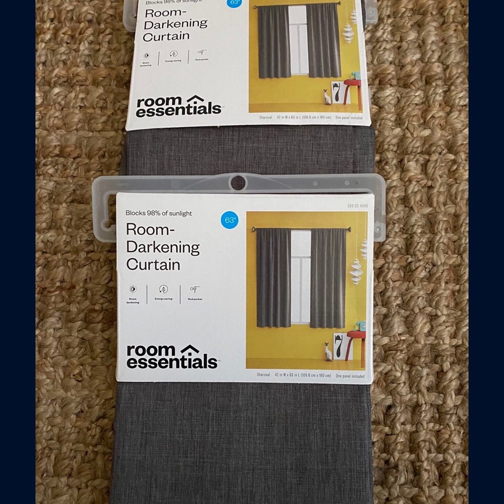 Gray Curtains (2) NWT
